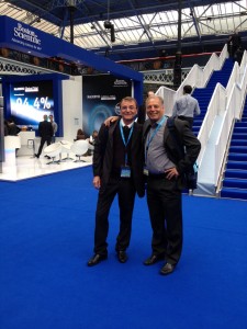 Dr Abdo Farret e o executivo da Biotronik Paul RamsonSimpósio Internacional Charing Cross